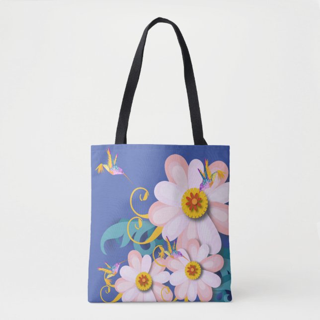Tote Bag Oiseau coloré (Devant)