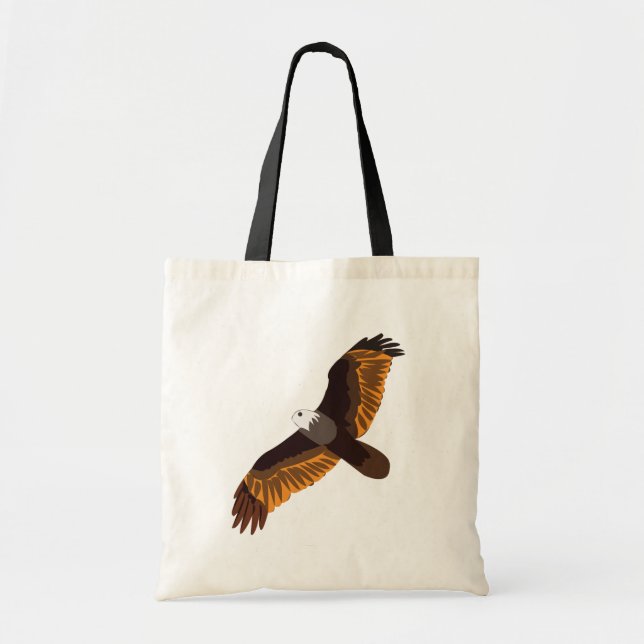 Tote Bag Oiseau d'aigle volant (Devant)