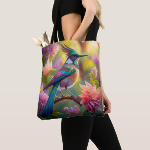 Tote Bag Oiseau de Jay Imaginaire vert