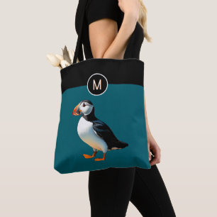 Tote Bag Oiseau de mer de Puffin Atlantique Nature Faune Mo