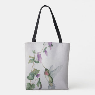 Tote Bag Oiseau-de-mer Jardin Elégant Aquarelle Peinture