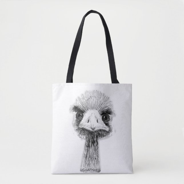 Tote Bag Oiseau en colère (Devant)