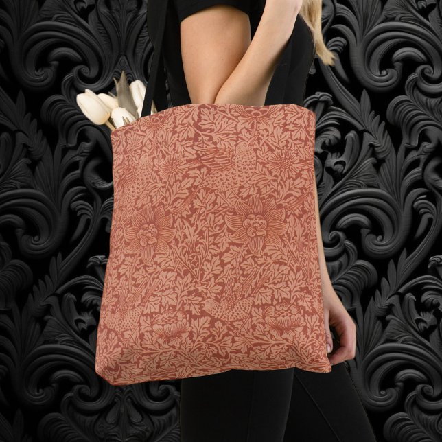 Tote Bag Oiseau et Anémone par William Morris, Nature Vinta (Bird and Anemone by William Morris, Vintage Nature Tote Bag)