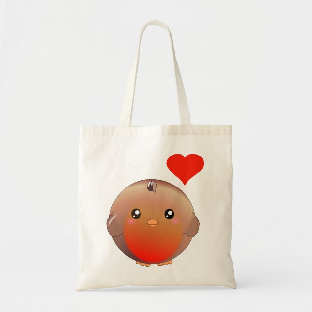 Tote Bag Oiseau mignon de Robin (Devant)
