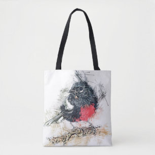 Tote Bag Oiseau noir