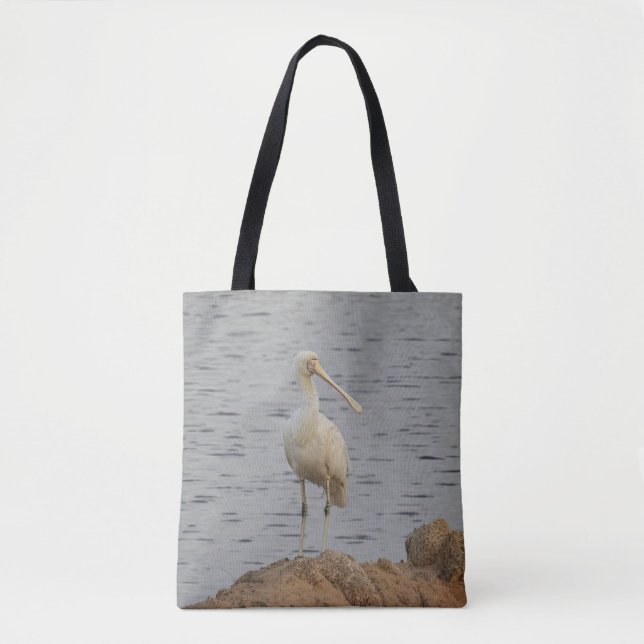 Tote Bag Oiseau spatule rose (Devant)