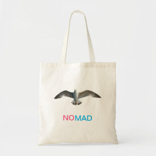 Tote Bag Oiseau volant et calligraphie
