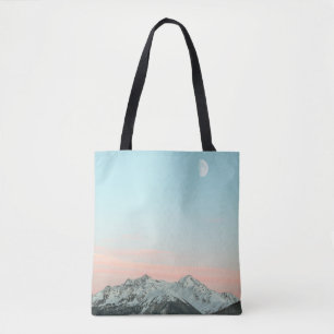TOTE BAG OISEAU VUE SUR LES PONTS DE MONTAGNE SOUS LE CIEL