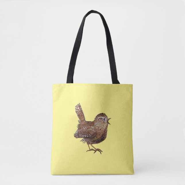 Tote Bag Oiseau Wren (Troglodytes Troglodytes) (Devant)