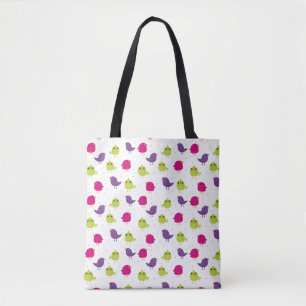 Tote Bag Oiseaux colorés