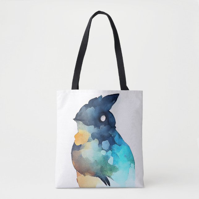 Tote Bag Oiseaux Faune Animaux Nature Aquarelle Art (Devant)