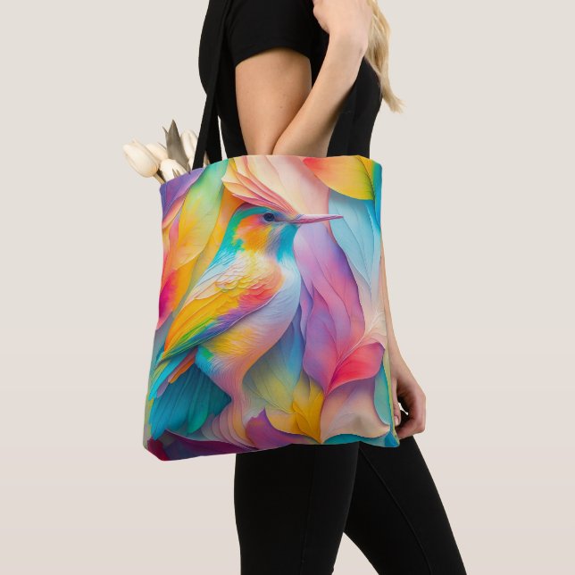 Tote Bag Oiseaux Imaginaires Oiseaux de soie (De près)