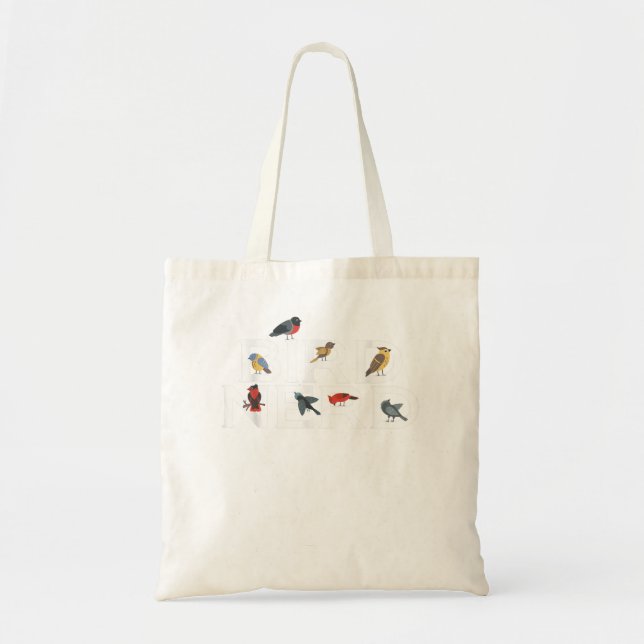 Tote Bag Oiseaux Nerd Amateurs d'oiseaux (Devant)