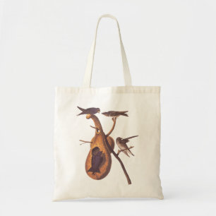 Tote Bag Oiseaux pourpres Martin Audubon avec Gourd Home