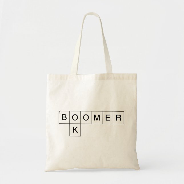 Tote Bag OK BOOMER (mot-clé) (Devant)