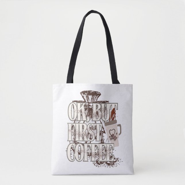 Tote Bag OK Mais D'abord Café  (Devant)