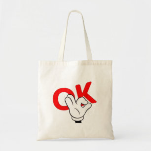 Tote Bag ok man yes man work drôle