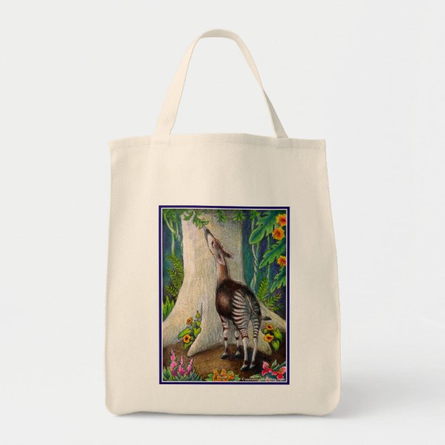 Tote Bag Okapi dans la forêt tropicale (Devant)