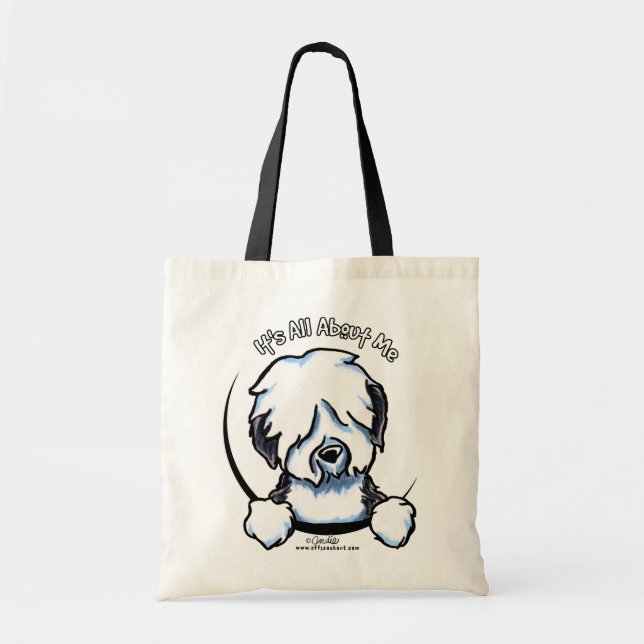 Tote Bag Old English Sheepdog IAAM (Devant)