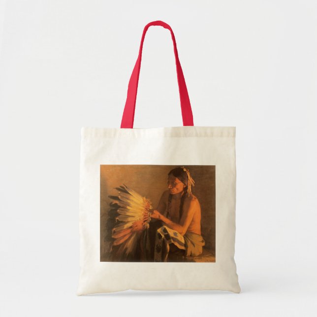Tote Bag Old War Bonnet de Joseph Henry Sharp (Devant)