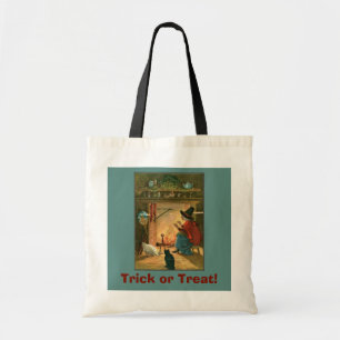 Tote Bag Old Witch par Hearth Halloween Trick ou Treat Four