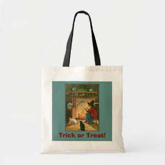 Tote Bag Old Witch par Hearth Halloween Trick ou Treat Four