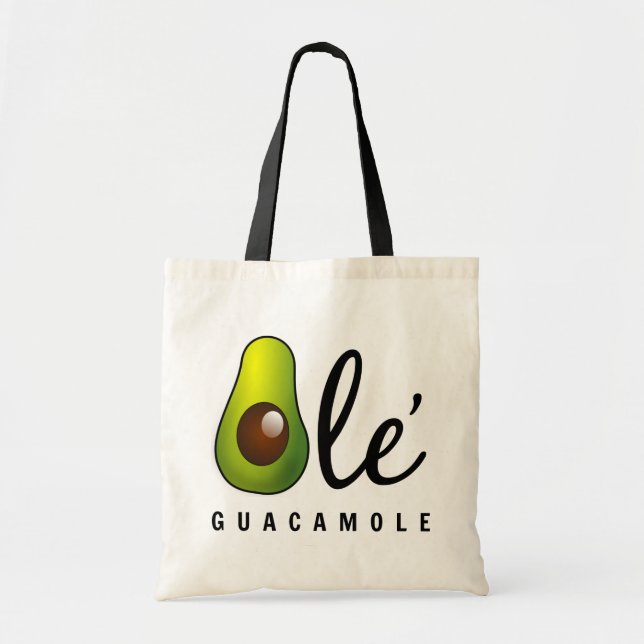 Tote Bag Ole Guacamole Avocado Humor (Devant)