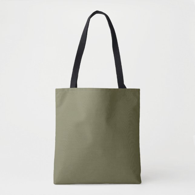 Tote Bag Olive vert solide Brown par collections Premium (Devant)