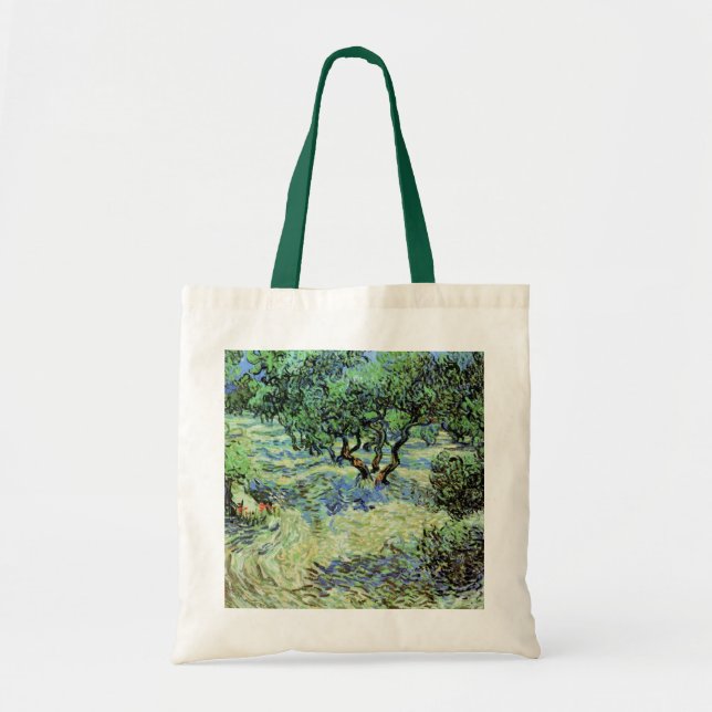 Tote Bag Oliveraie par Vincent van Gogh (Devant)