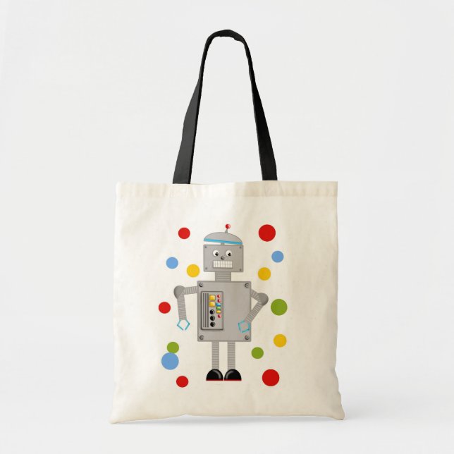 Tote Bag Ollie le robot (Devant)