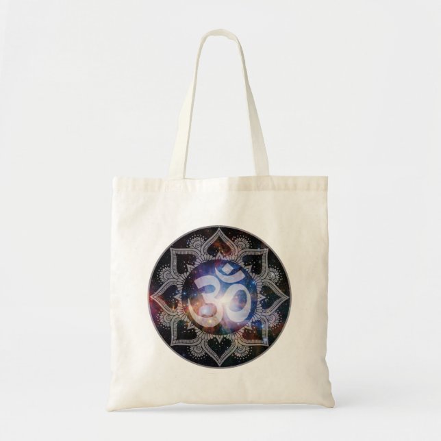 Tote Bag Om Mandala cosmique (Devant)