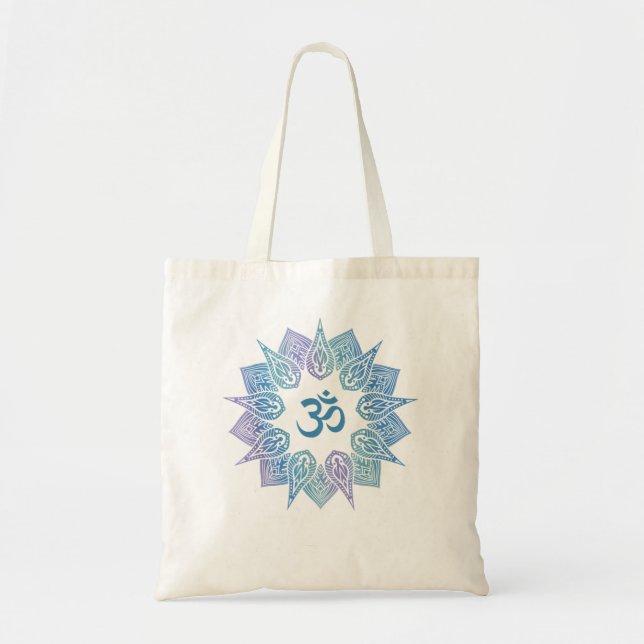 Tote Bag OM Mandala - Meilleur Yoga (Devant)