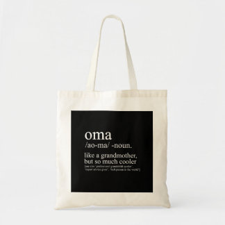 Tote Bag Oma Définition Amusante Grand-mère Fête des mères