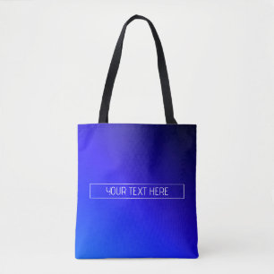 Tote Bag Ombre moderne Bleu Clair et Violet