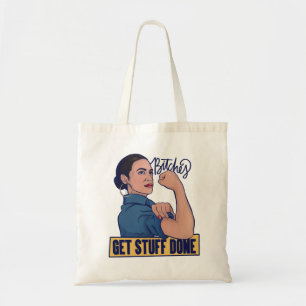 Tote Bag On fait des trucs AOC Rosie le riveter