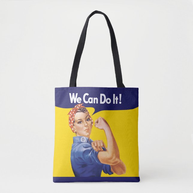 Tote Bag On Peut Le Faire ! Rosie le Riveter (Devant)