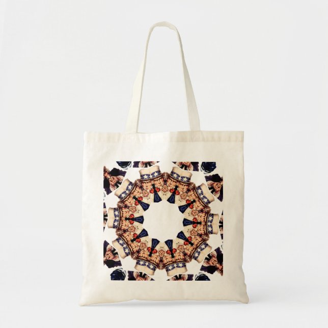 Tote Bag Oncle Sam pointant le doigt Kaléidoscope (Devant)