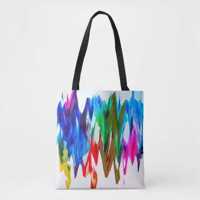 Tote Bag Ondes colorées (Devant)
