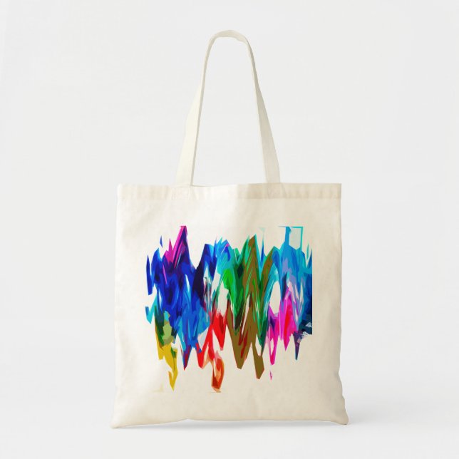 Tote Bag Ondes colorées (Devant)
