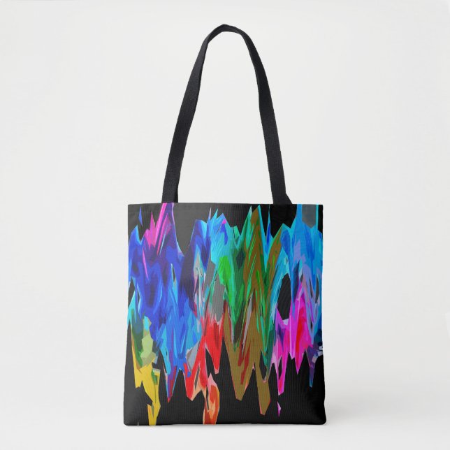 Tote Bag Ondes colorées (Devant)