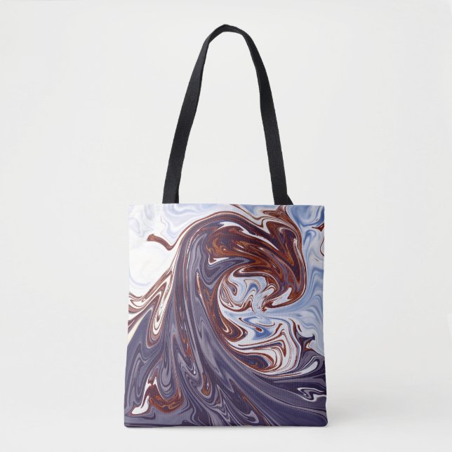 Tote Bag ondes monstrueuses | Meilleure peinture abstraite (Devant)
