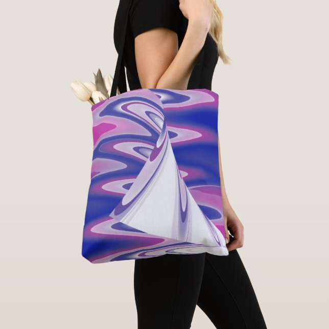 Tote Bag Ondes tournantes (De près)