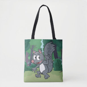 Tote Bag Ondulation grise d'écureuil de Rick de garde