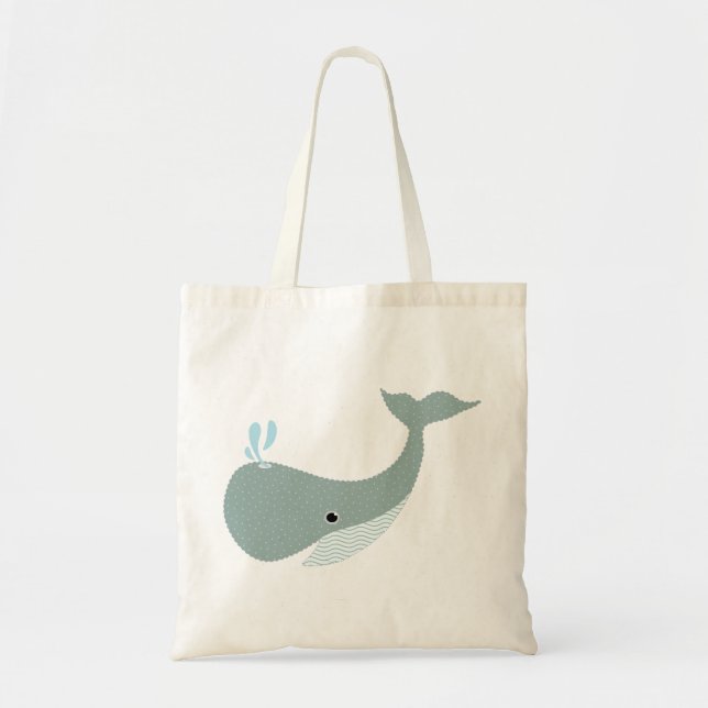 Tote Bag ondulez la baleine (Devant)