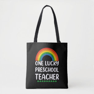 Tote Bag One Lucky Preschool Teacher