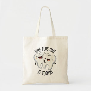 Tote Bag One Plus One Est Drôle Dentaire Dentelle Pun