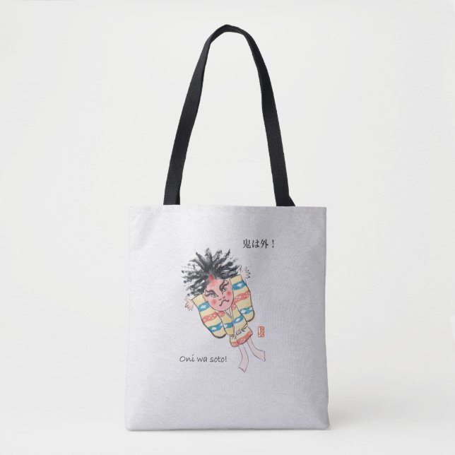 Tote Bag Oni wa Soto ! Shoulder Fourre-tout (Devant)