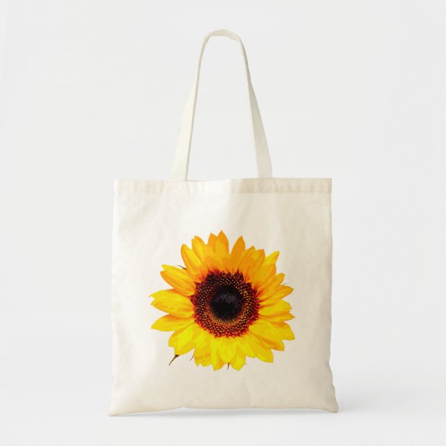 Tote Bag Only a Sunflower Blossom + your text & ideas (Devant)