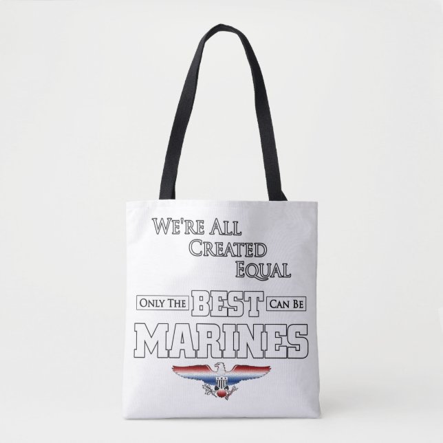 Tote Bag Only The Best Marines (Devant)