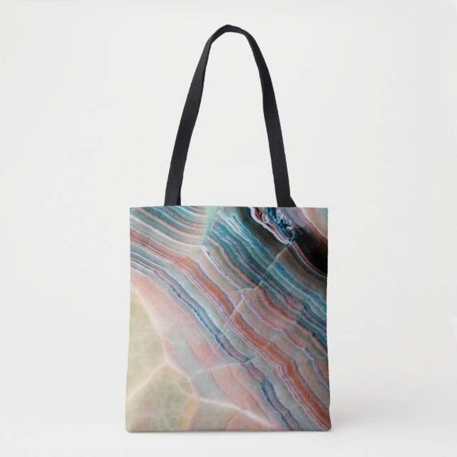 Tote Bag onyx marbre texture arrière - plan de pierres natu (Devant)